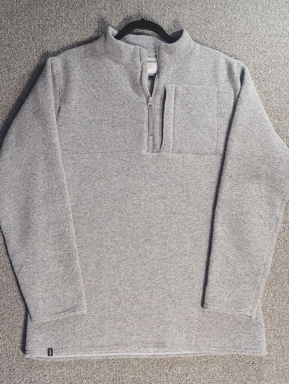 Duckworth Powder Performance Merino Wool Quarter Zip Size Large Made in the USA